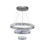 AURA 3-RINGS CRYSTAL CHANDELIER