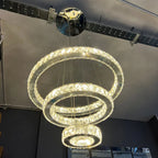 AURA 3-RINGS CRYSTAL CHANDELIER