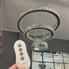 AURA 3-RINGS CRYSTAL CHANDELIER