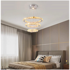 AURA 3-RINGS CRYSTAL CHANDELIER