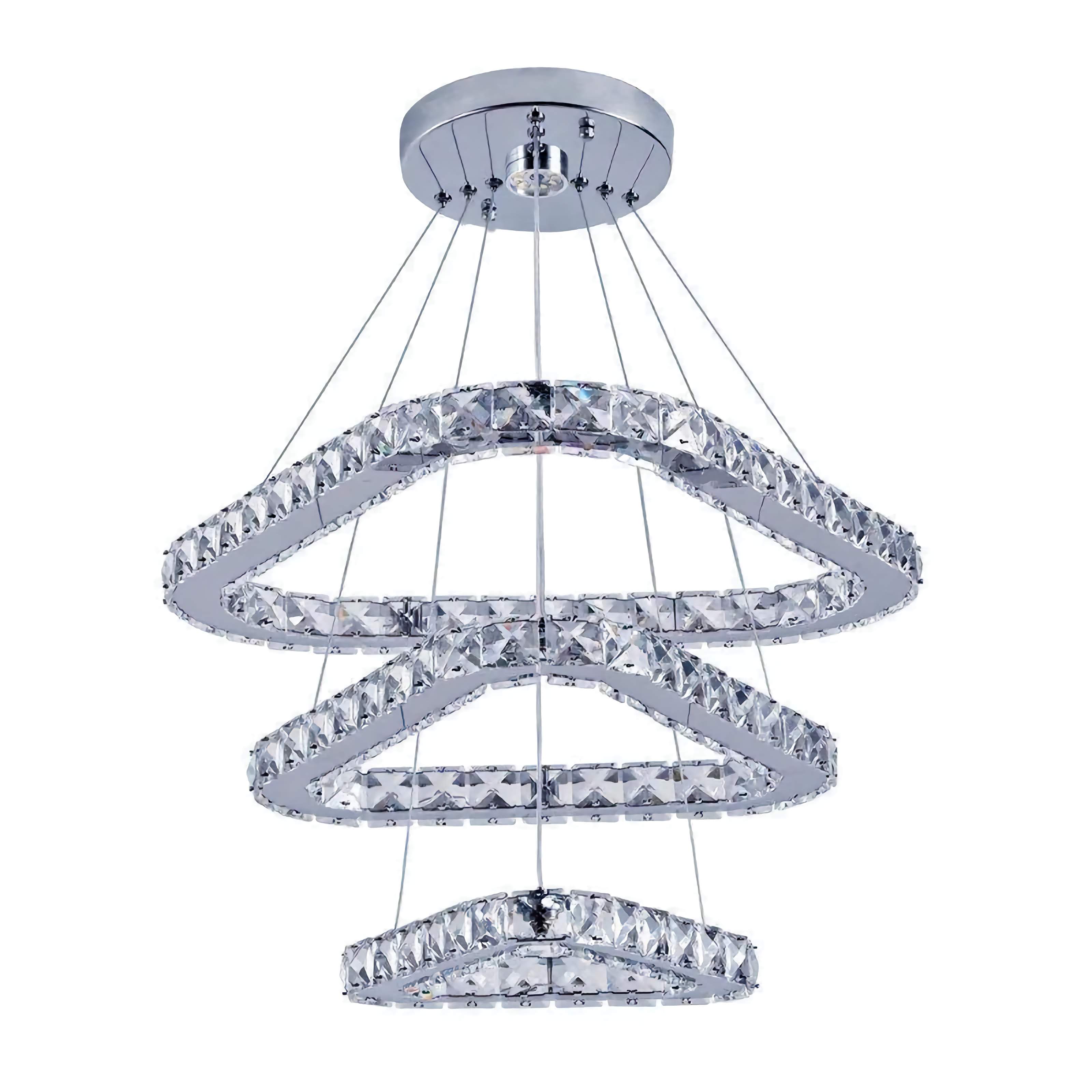AURA CRYSTAL CHANDELIER 3-RINGS | CL740123