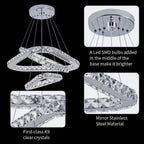 AURA CRYSTAL CHANDELIER 3-RINGS | CL740123