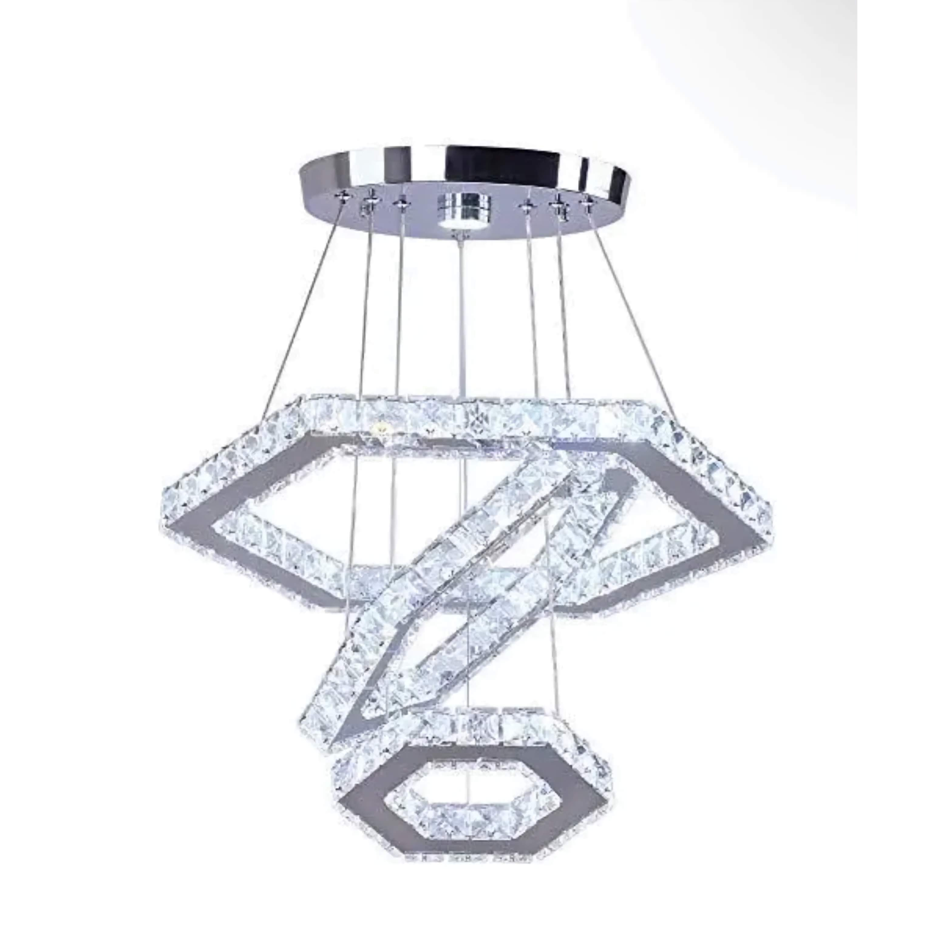 AURA CRYSTAL CHANDELIER 3-RINGS | CL740123