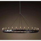 BLACK ANTIQUE CANDELABRA RING CHANDELIER | CLGHTSD97