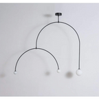 BLACK ARC HANGING LIGHTS