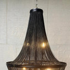 BLACK BEADED CHANDELIER | CLOP8952