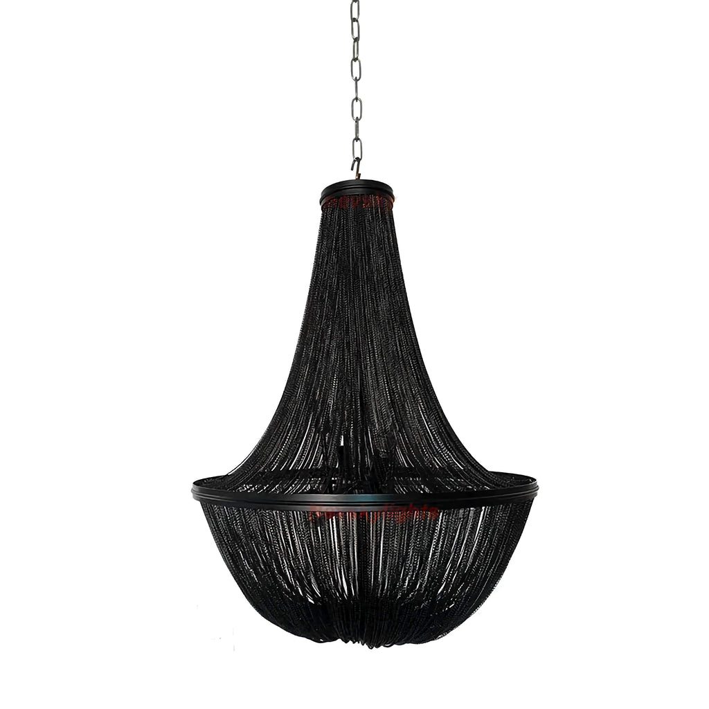 BLACK BEADED CHANDELIER | CLOP8952