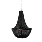 BLACK BEADED CHANDELIER | CLOP8952