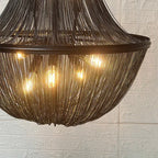 BLACK BEADED CHANDELIER | CLOP8952