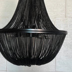 BLACK BEADED CHANDELIER | CLOP8952