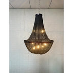BLACK BEADED CHANDELIER | CLOP8952