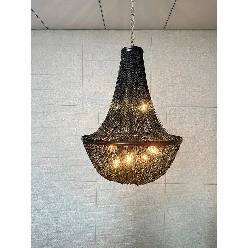 BLACK BEADED CHANDELIER | CLOP8952