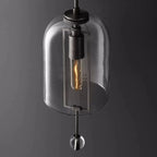 BLACK BRASS AND GLASS WALL SCONCES | DESIGN CLKS8501