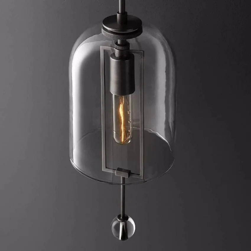 BLACK BRASS AND GLASS WALL SCONCES | DESIGN CLKS8501