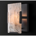BLACK CALCITE WALL SCONCES | CLUG02B