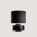 BLACK CERAMIC TABLE LAMP | CLBVF025B