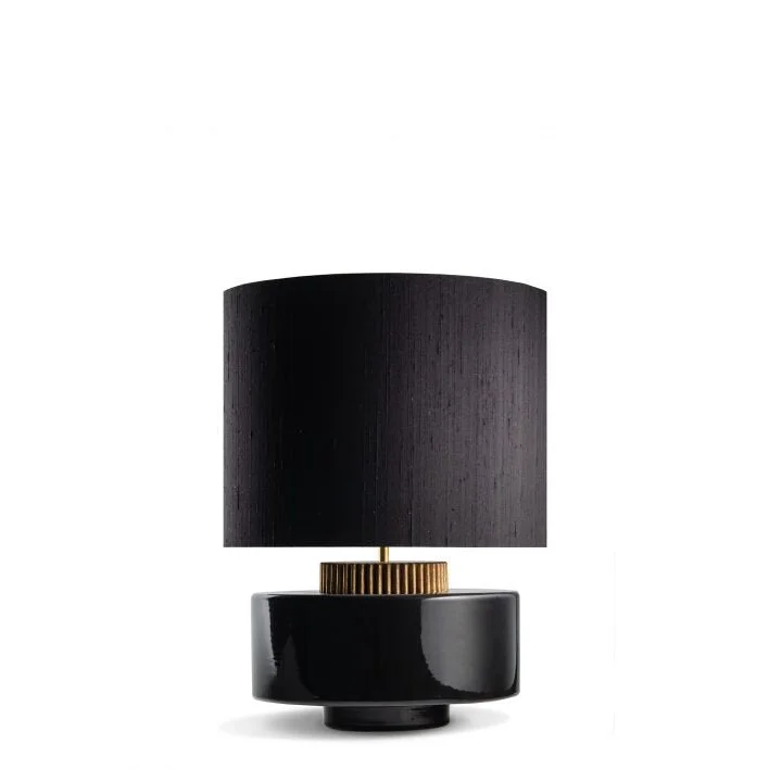 BLACK CERAMIC TABLE LAMP | CLBVF025B