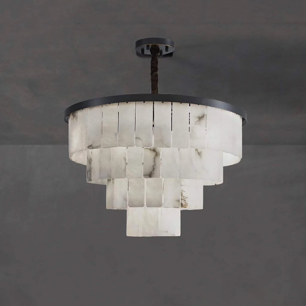 BLACK COPPER ALABASTER CHANDELIER | CLVVC0201