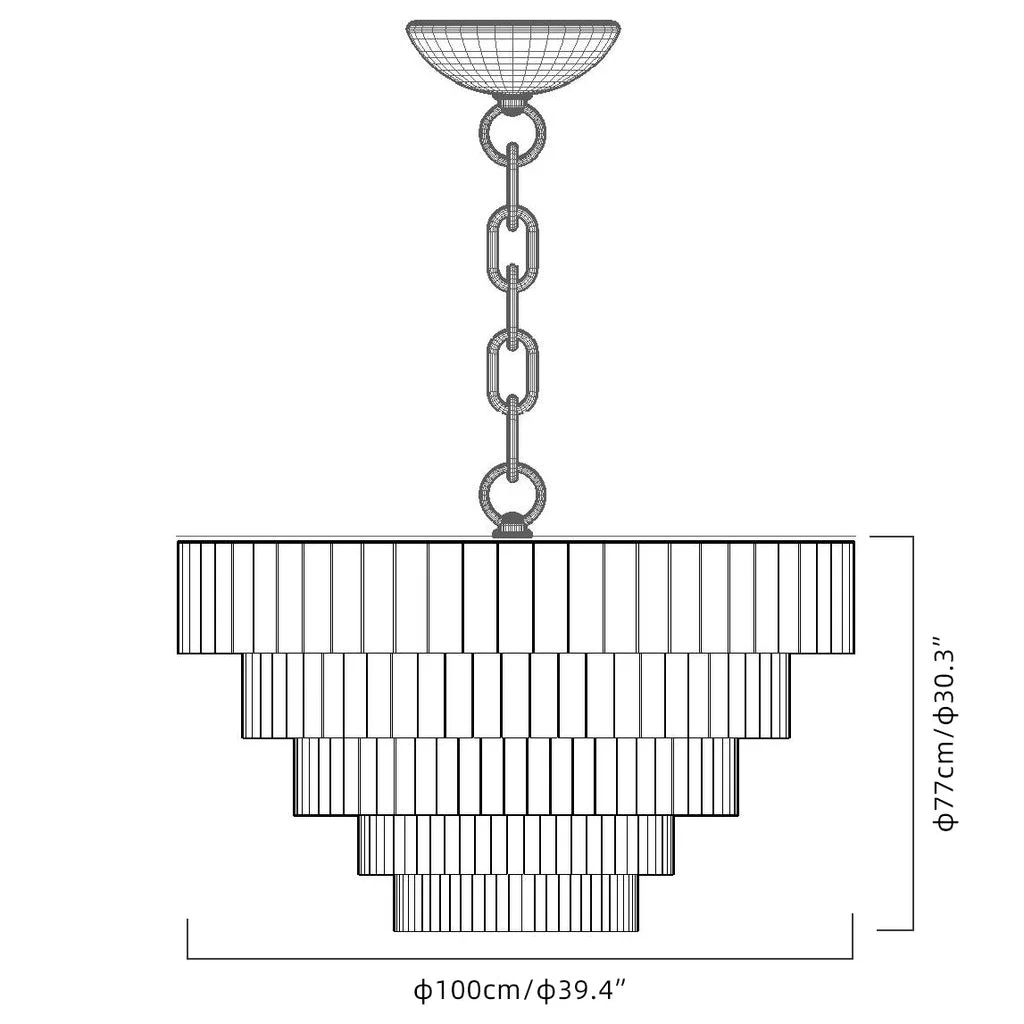 BLACK COPPER ALABASTER CHANDELIER | CLVVC0201