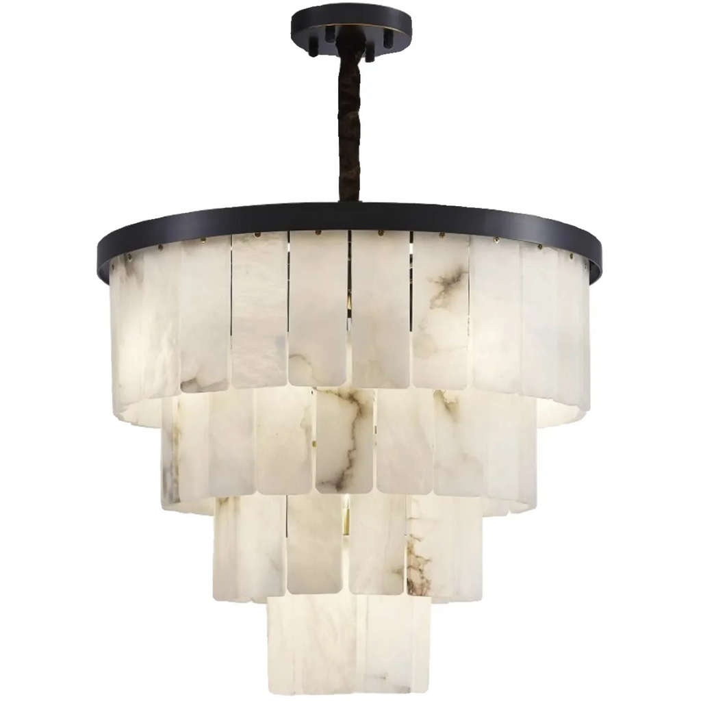 BLACK COPPER ALABASTER CHANDELIER | CLVVC0201
