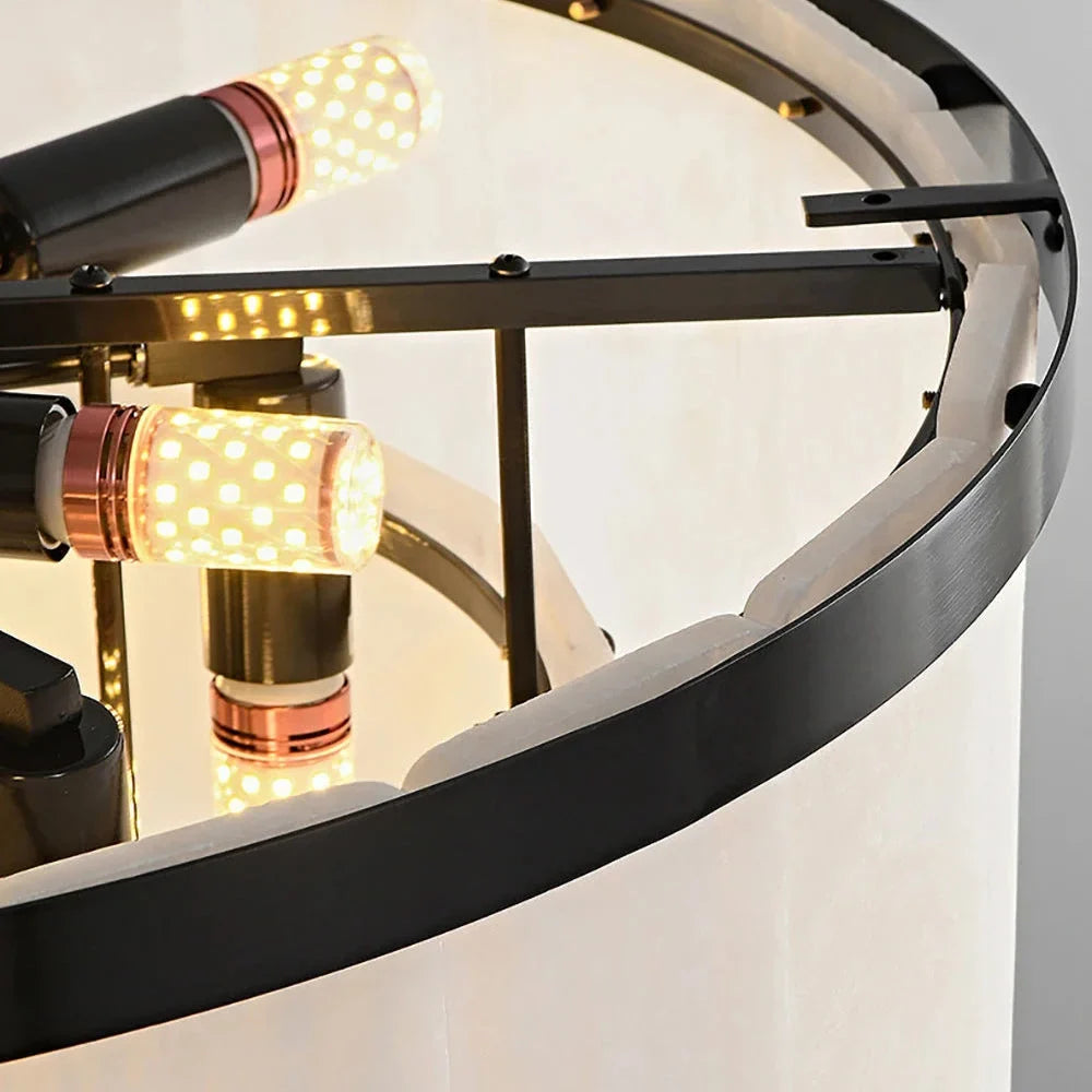 BLACK COPPER ALABASTER CHANDELIER | CLVVC0201