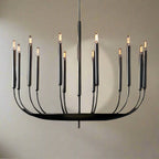 BLACK COPPER CANDLE CHANDELIER | CLYV096B