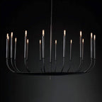BLACK COPPER CANDLE CHANDELIER | CLYV096B