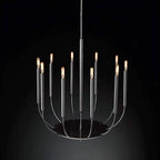 BLACK COPPER CANDLE CHANDELIER | CLYV096B