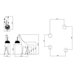 BLACK GIRAFFE SCULPTURE LAMP WITH CRYSTAL CHANDELIER | DESIGN CL025B