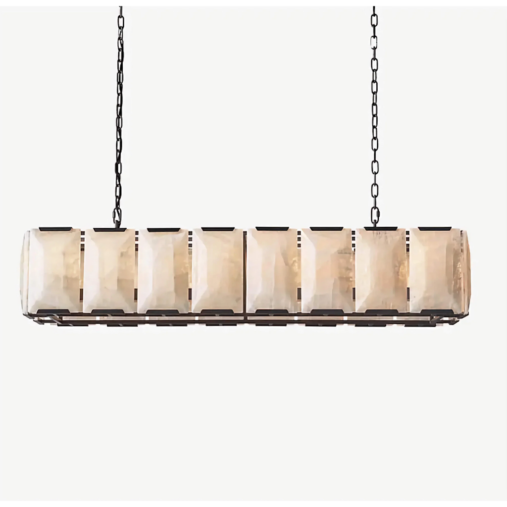 BLACK LINEAR COPPER CHANDELIER | CLPORH022LB