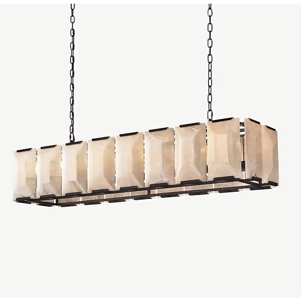 BLACK LINEAR COPPER CHANDELIER | CLPORH022LB