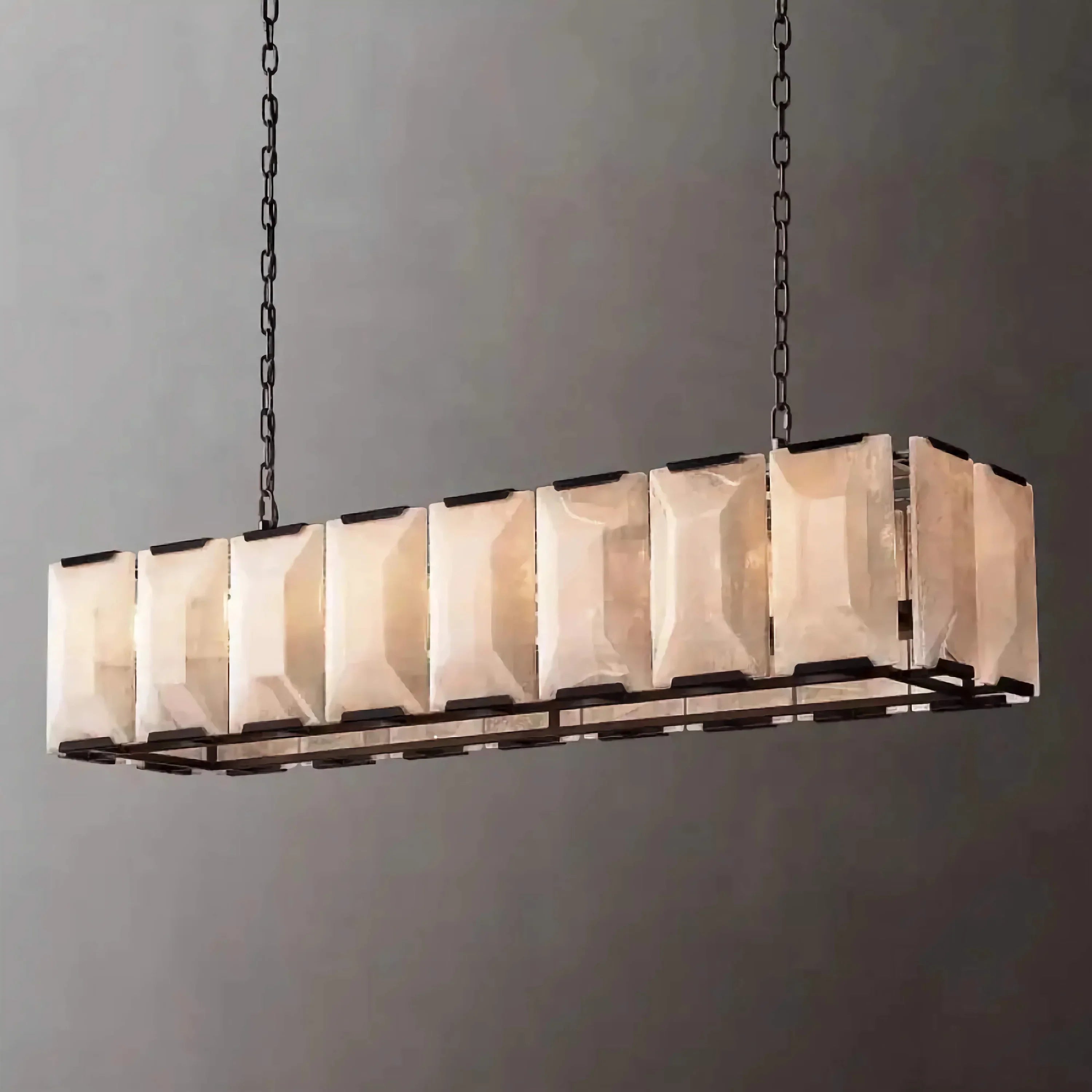 BLACK LINEAR COPPER CHANDELIER | CLPORH022LB