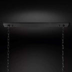 BLACK LINEAR COPPER CHANDELIER | CLPORH022LB