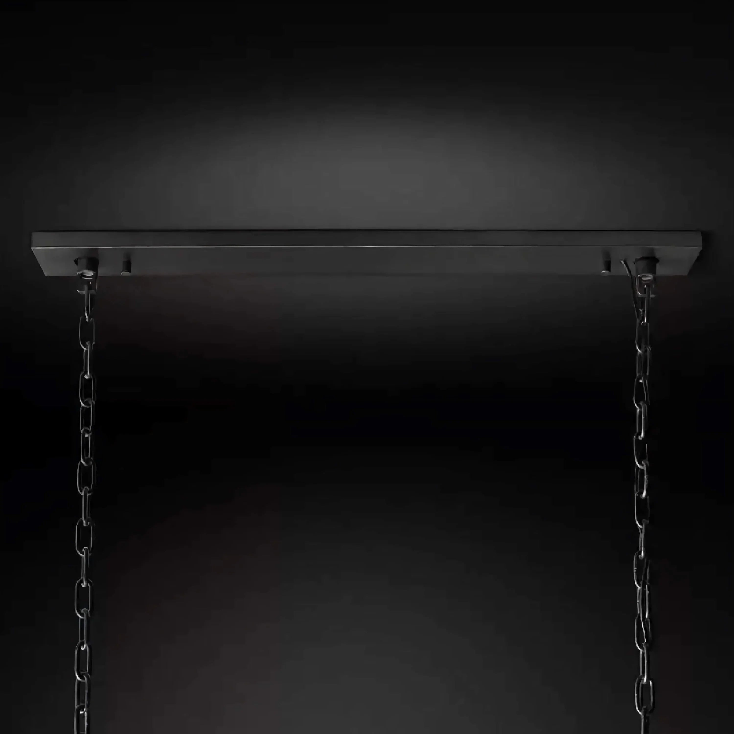 BLACK LINEAR COPPER CHANDELIER | CLPORH022LB