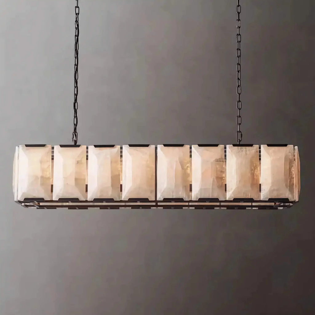 BLACK LINEAR COPPER CHANDELIER | CLPORH022LB