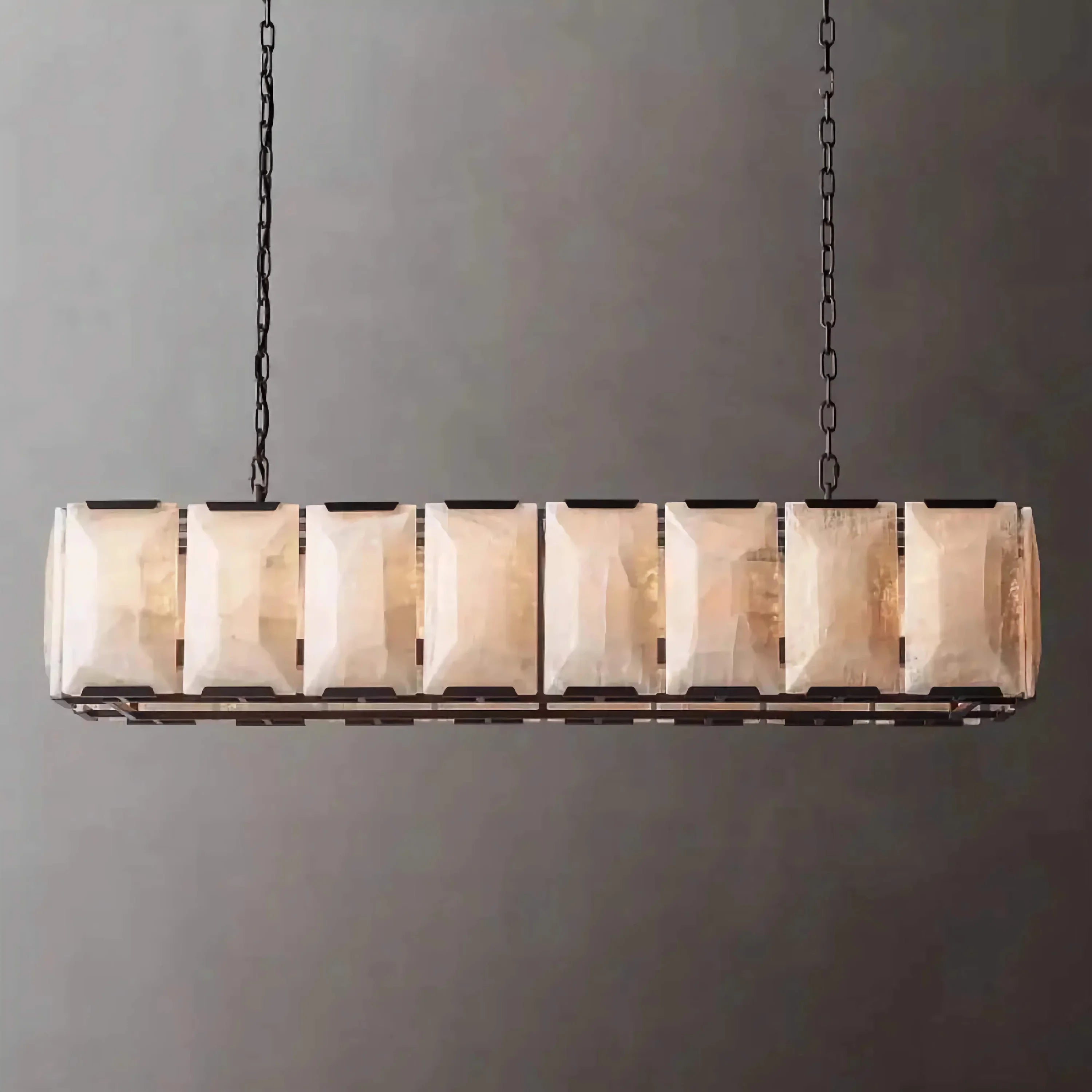 BLACK LINEAR COPPER CHANDELIER | CLPORH022LB