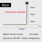 BLACK MODERN LINEAR LIGHTING | CL20698