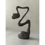 BLACK RESIN FLOOR LAMP | CLFAUS85D