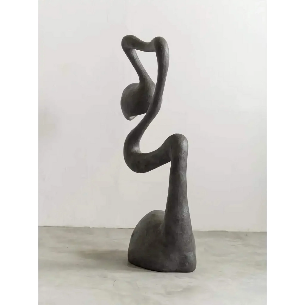 BLACK RESIN FLOOR LAMP | CLFAUS85D