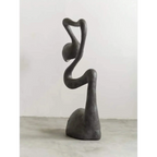 BLACK RESIN FLOOR LAMP | CLFAUS85D