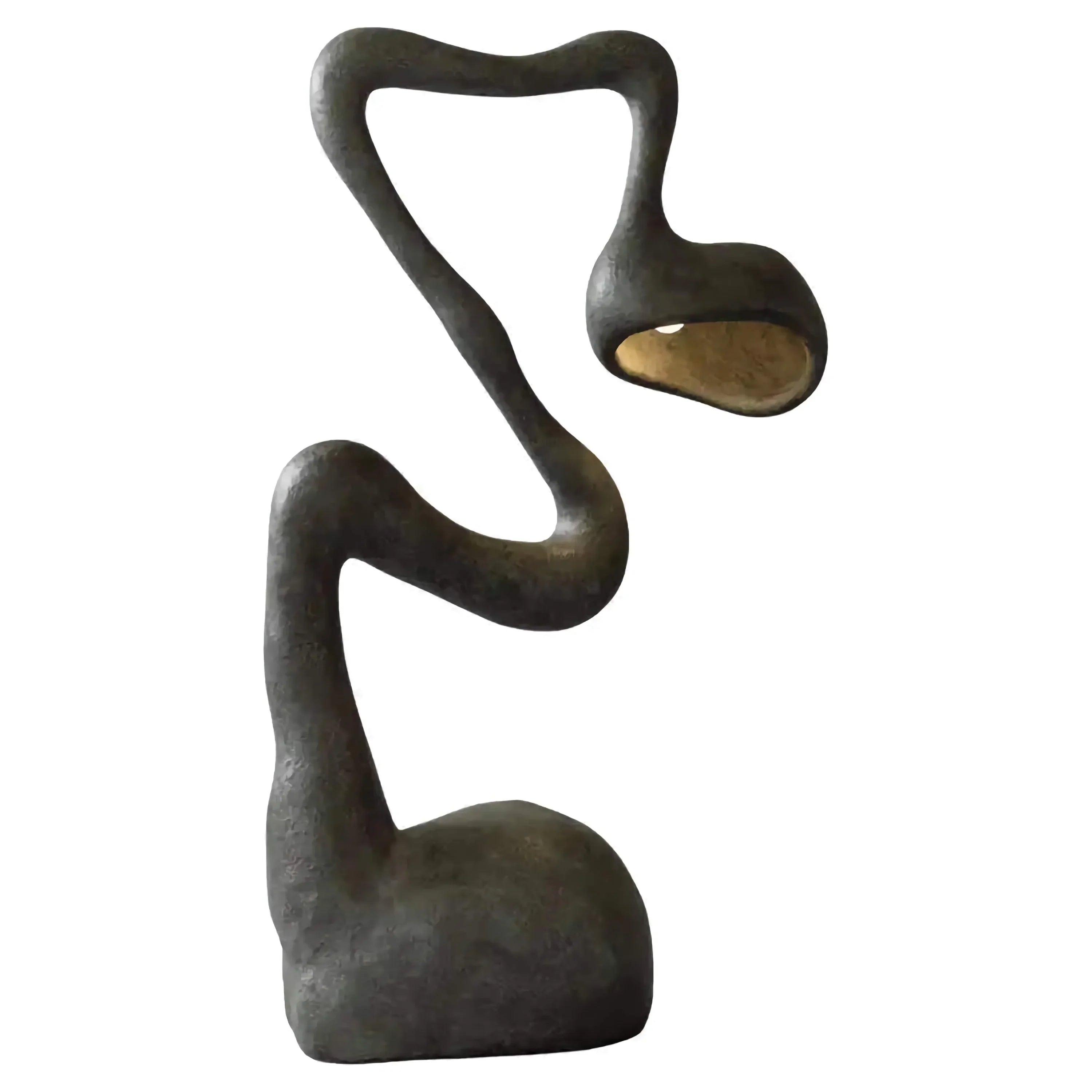 BLACK RESIN FLOOR LAMP | CLFAUS85D