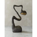 BLACK RESIN FLOOR LAMP | CLFAUS85D