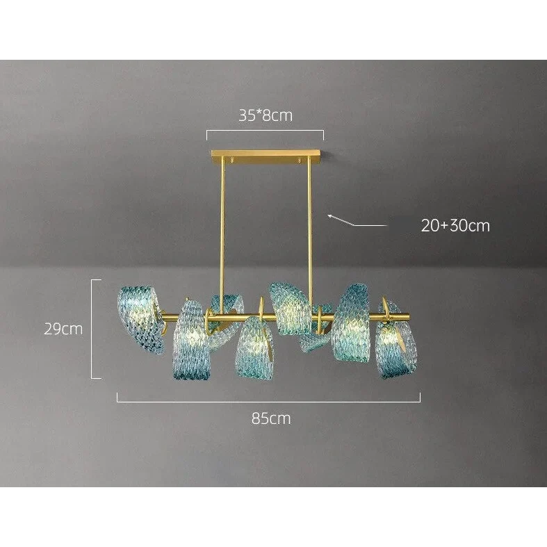 BLUE CRYSTAL BOWS CHANDELIER | DESIGN LUXMUR