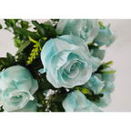 BLUE ROSES ON GREEN VINES PENDANT LAMP