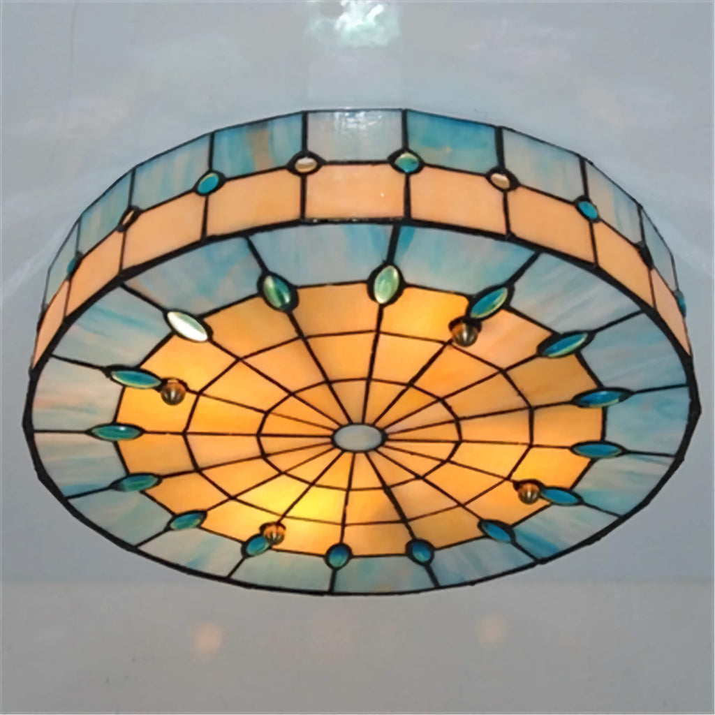 BLUE TIFFANY CEILING LAMPS