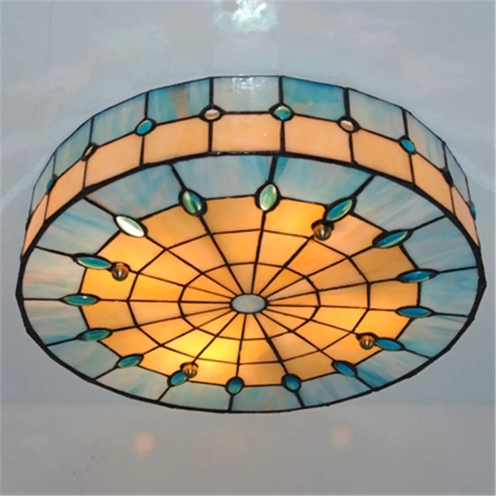 BLUE TIFFANY CEILING LAMPS