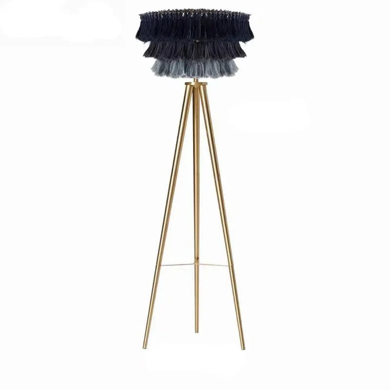 BOHEMIAN TASSEL FLOOR LAMP IN ORGANIC COTTON | CLPJ501