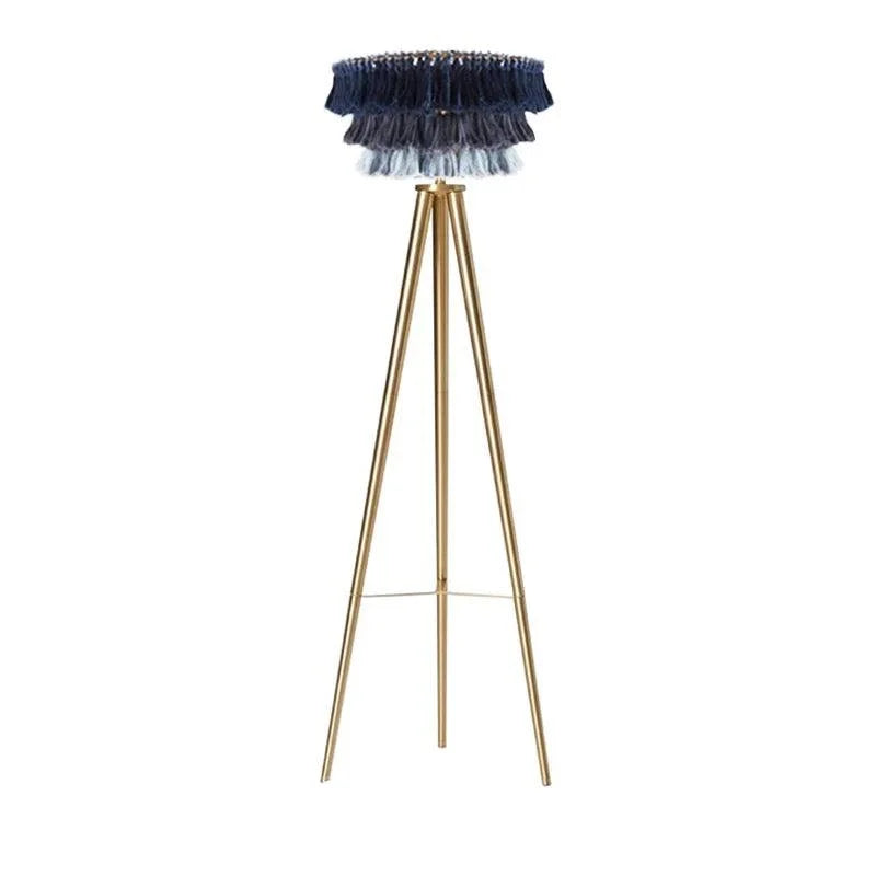 BOHEMIAN TASSEL FLOOR LAMP IN ORGANIC COTTON | CLPJ501