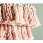 BOHEMIAN TASSEL TABLE LAMP IN ORGANIC COTTON | CLPJ500