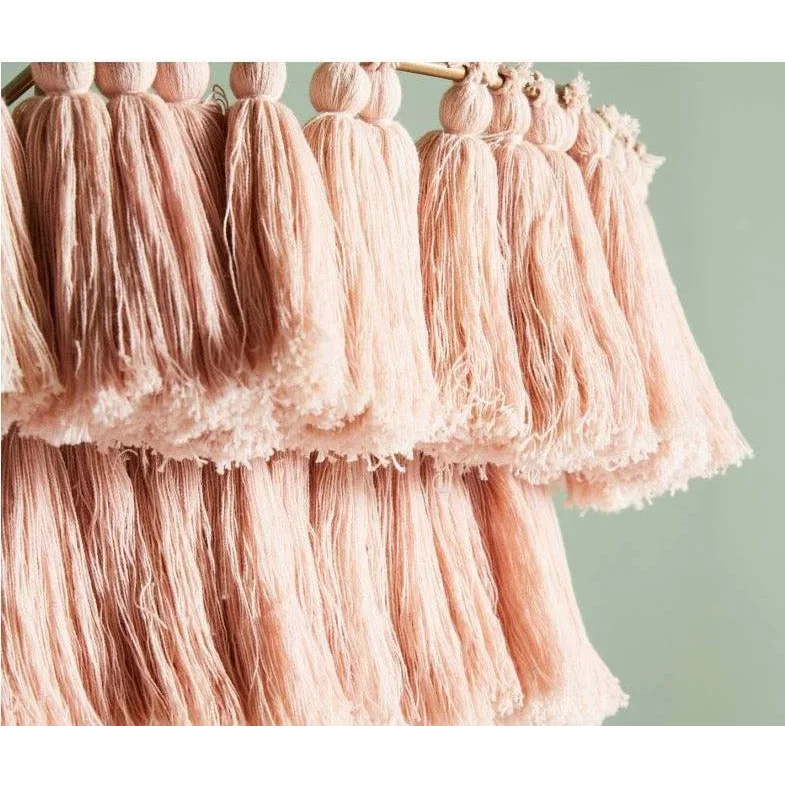 BOHEMIAN TASSEL TABLE LAMP IN ORGANIC COTTON | CLPJ500